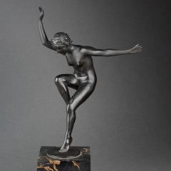 P. de Boulogne: "Russian dancer", bronze sculpture inspired by A. Pavlova C.1930