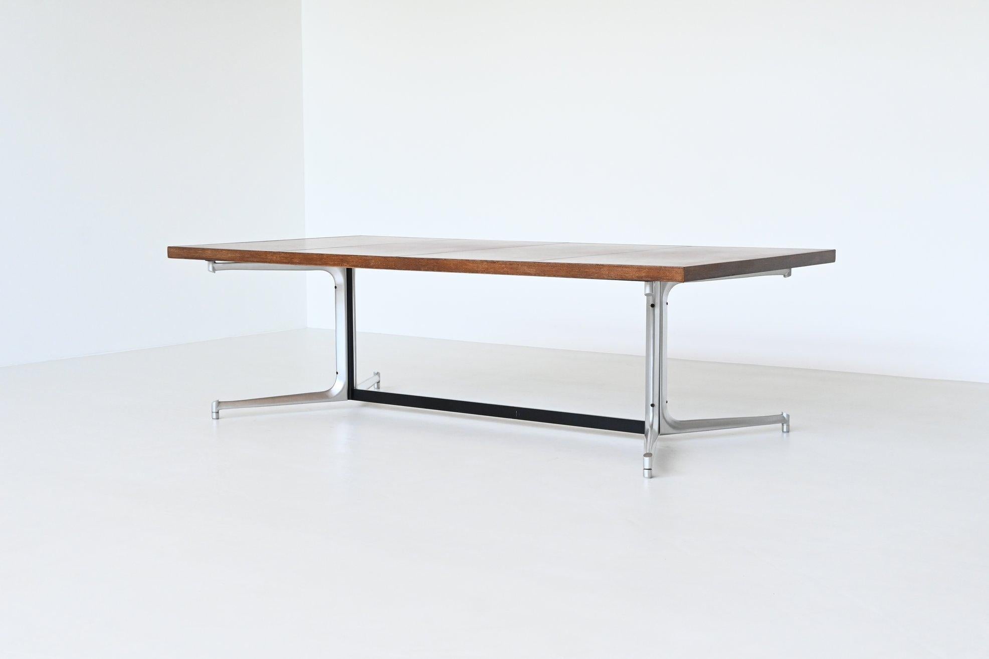 Mid-Century Modern P. Fabricius and J. Kastholm large dining table Kill International Germany 1970 For Sale