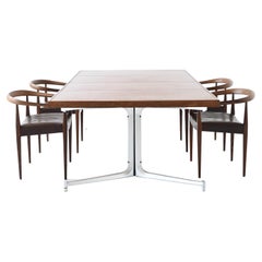 P. Fabricius and J. Kastholm large dining table Kill International Germany 1970