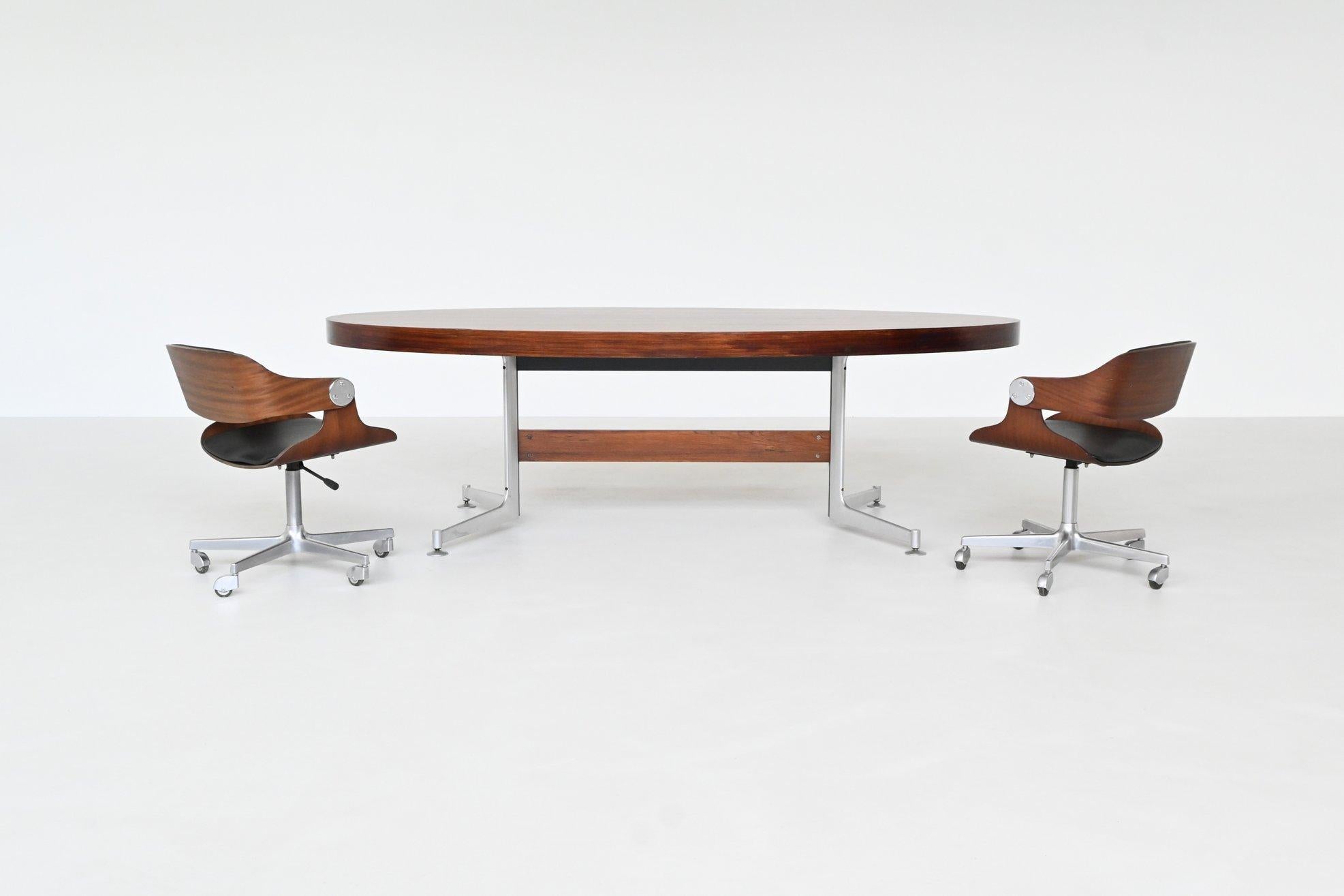 Scandinavian Modern P. Fabricius & J. Kastholm dining table Kill International Germany 1970 For Sale