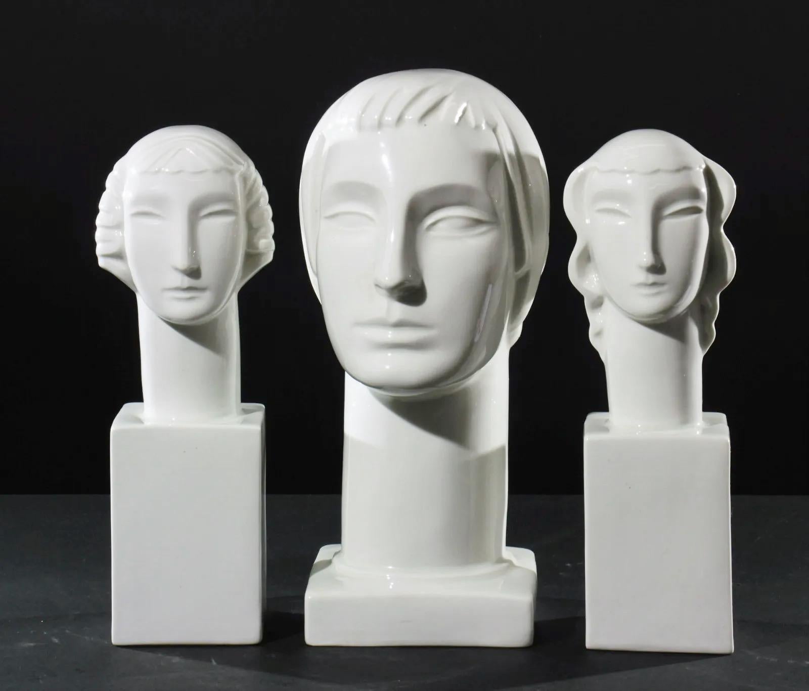 Porcelain Busts by Geza de Vegh for Lamberton Scammell 3