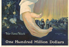 Original War Fund Week  Keep this Hand of Mercy at its work  vintage poster