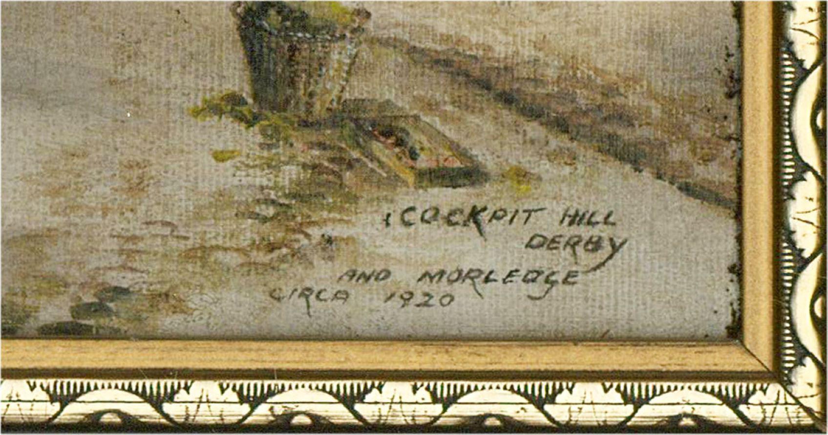 Garner – signiert, Öl, Cockpit Hill und Morledge, frühes 20. Jahrhundert (Braun), Landscape Painting, von P. Garner