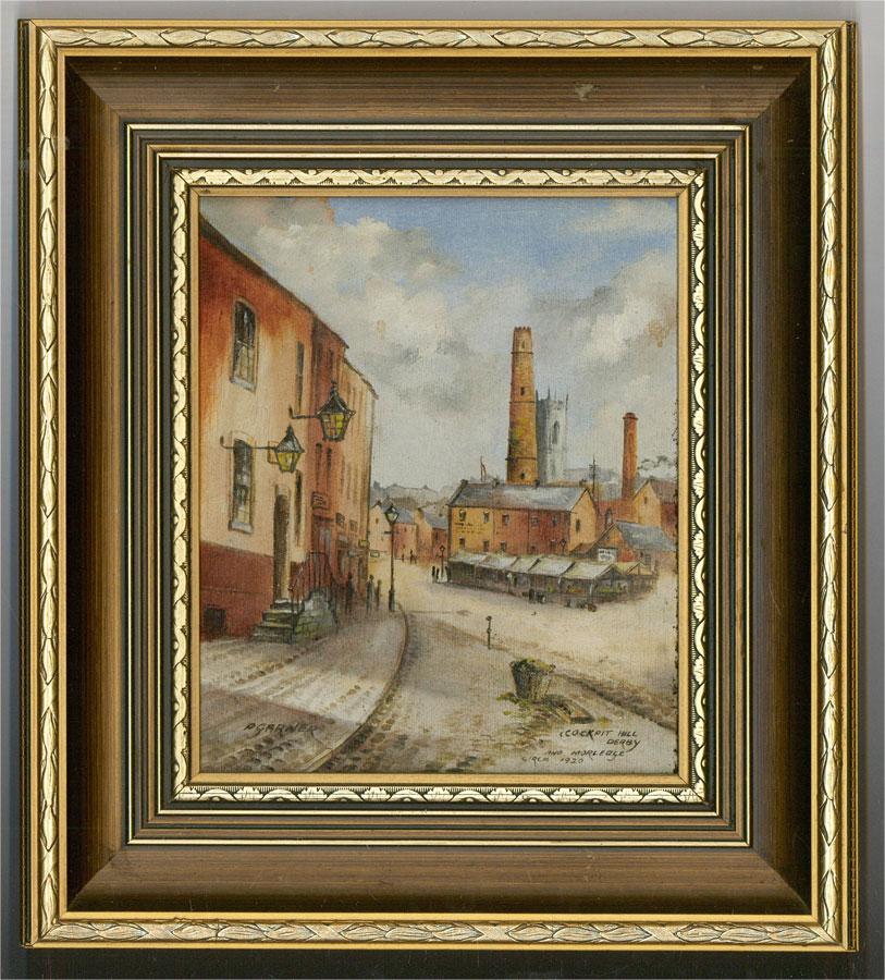 P. Garner Landscape Painting – Garner – signiert, Öl, Cockpit Hill und Morledge, frühes 20. Jahrhundert