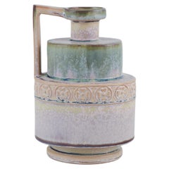 Antique P. Garnier, Enghien, France. Ceramic jug in Art Deco style, 1920s/30s