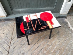 P. Girardet French Tile Top Table
