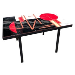 P. Girardet French Tile Top Table