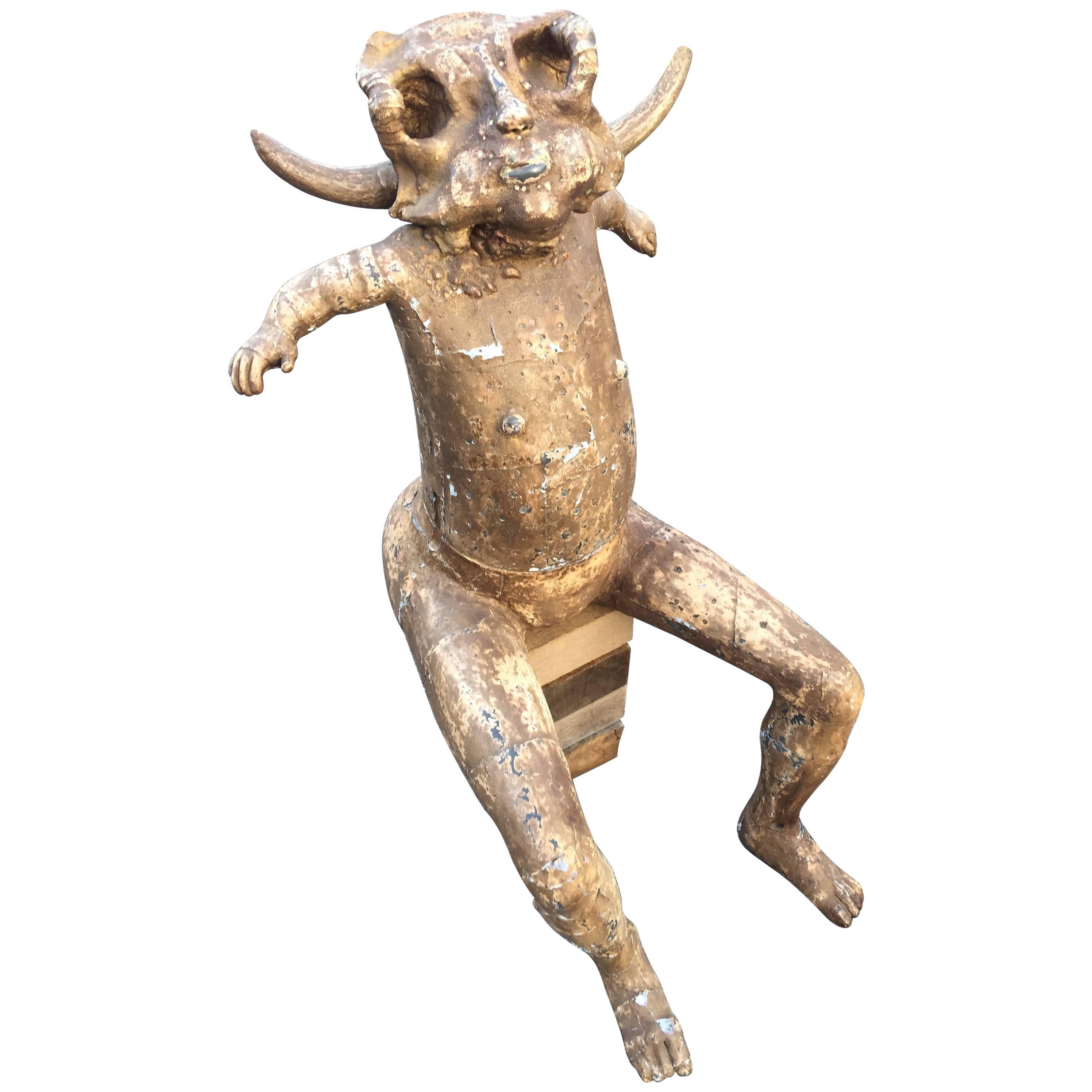 P. Gomez, "The Cow" Sculpture in Two Parts
