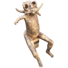 P. Gomez, "The Cow" Sculpture in Two Parts
