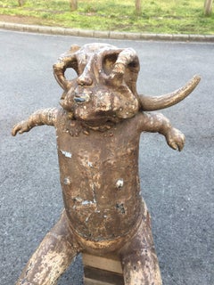 P. Gomez, "The Cow" Sculpture in Two Parts