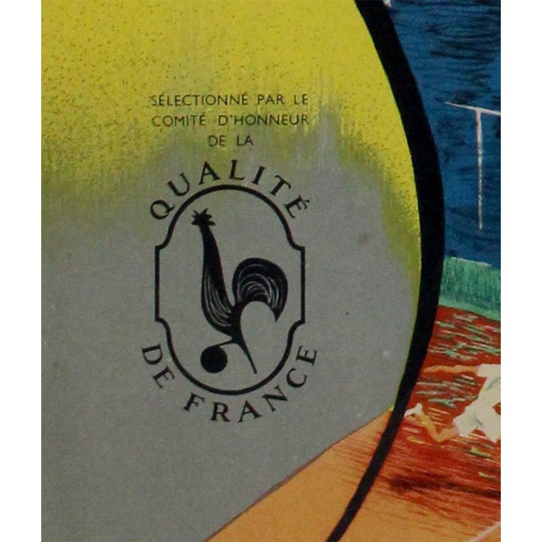 Circa 1930 original travel poste promotes the spa resort of Molitg-les-Bains For Sale 1