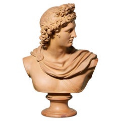 P. Ipsen (1815-1860) Terracotta Figure of Apollo After the Antique