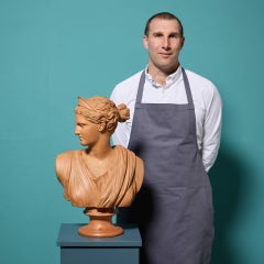 P. Ipsen (1815-1860) Terracotta Figure of Diana After the Antique