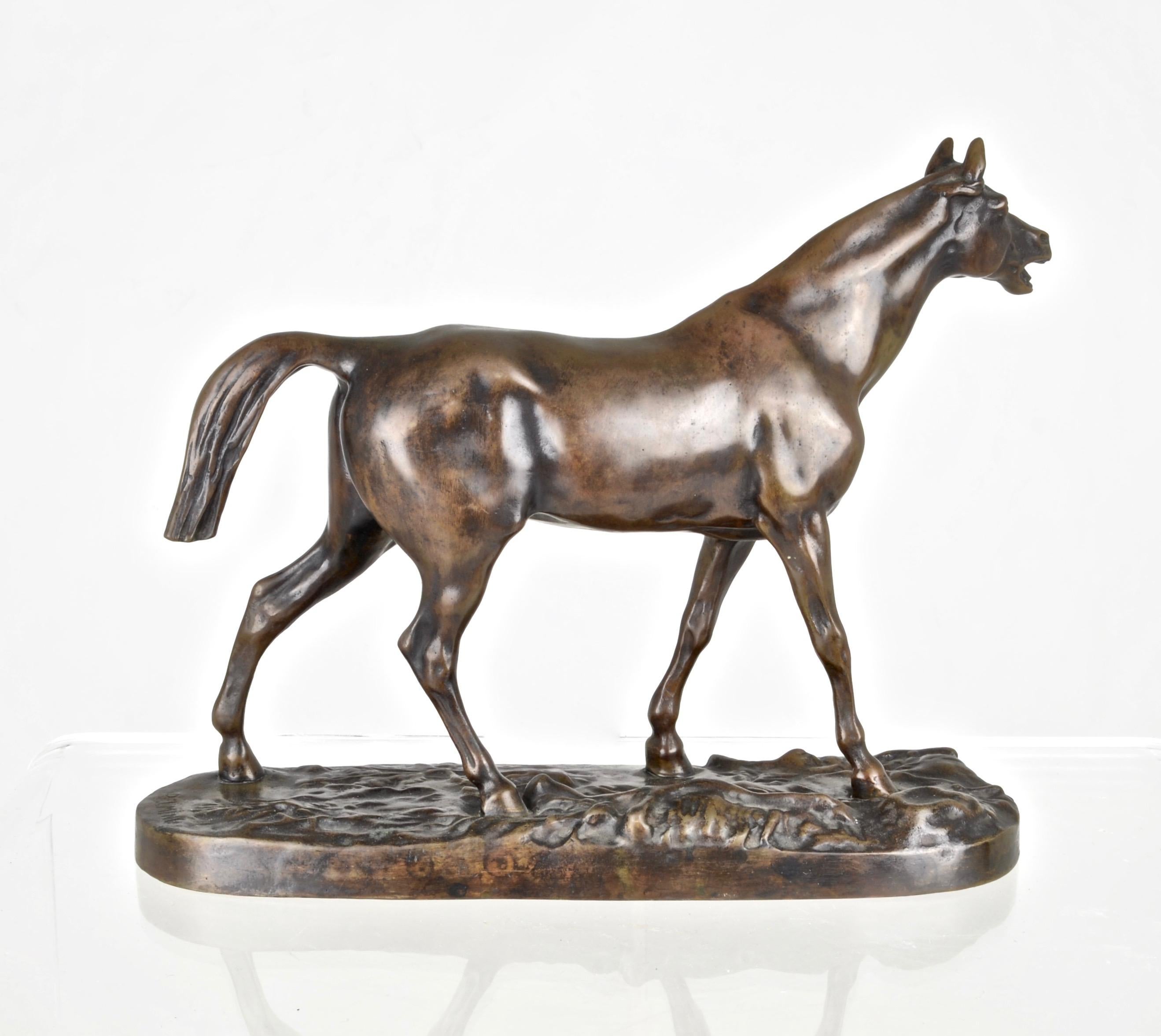 Neoclassical P. J.  Mene Bronze Sculpture of Horse. France 19th C