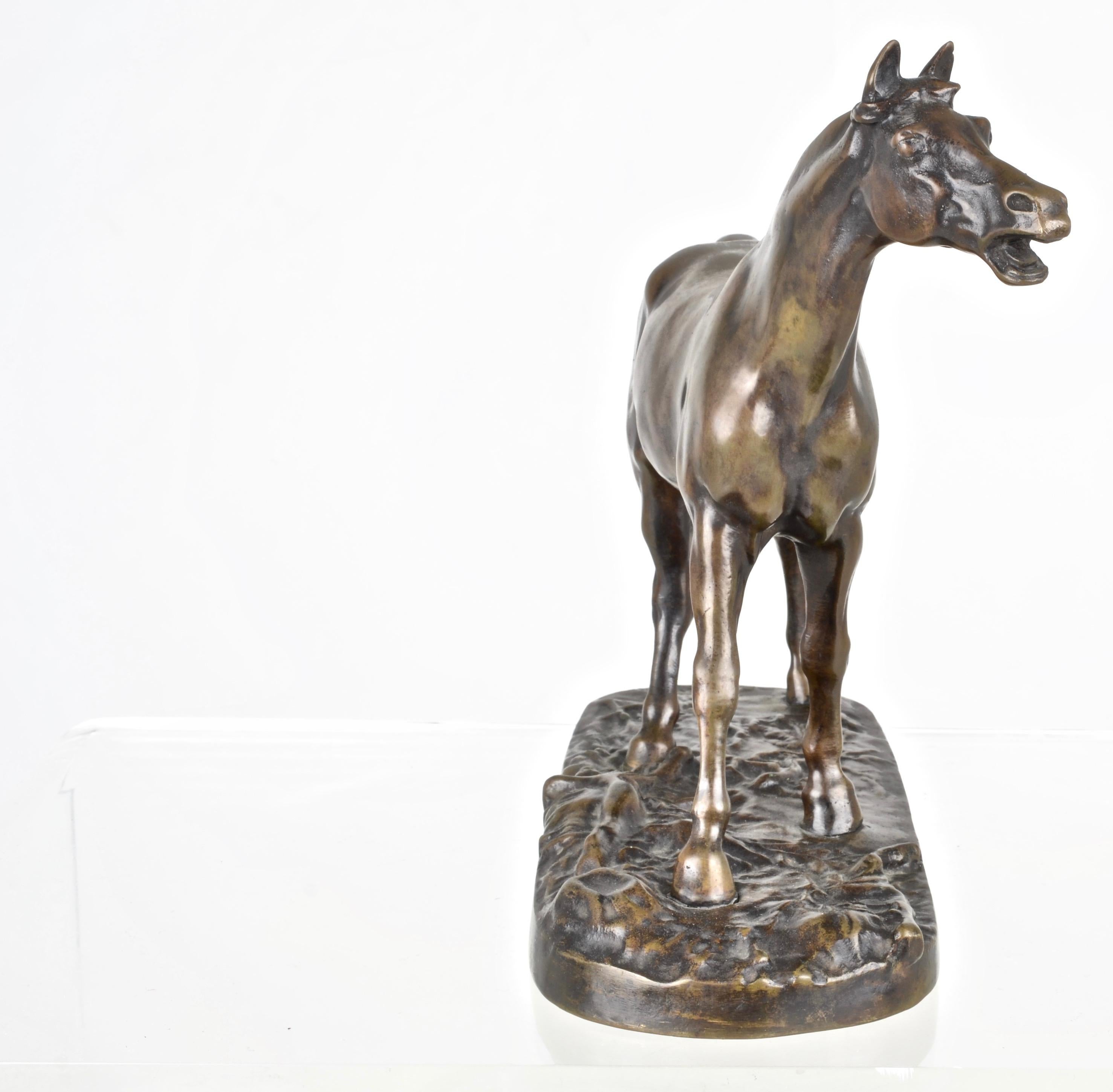 French P. J.  Mene Bronze Sculpture of Horse. France 19th C