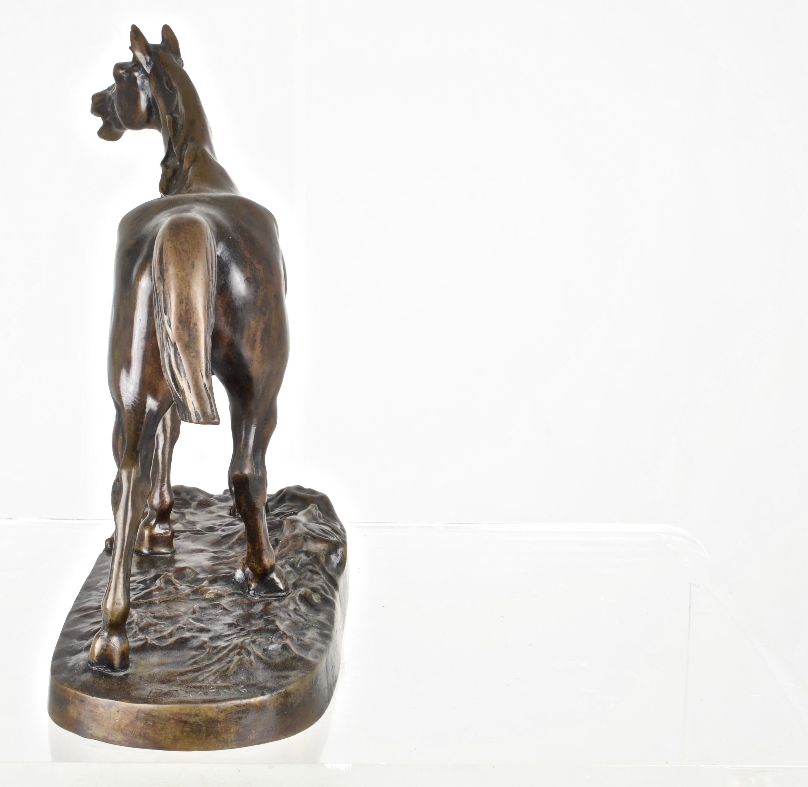Cast P. J.  Mene Bronze Sculpture of Horse. France 19th C