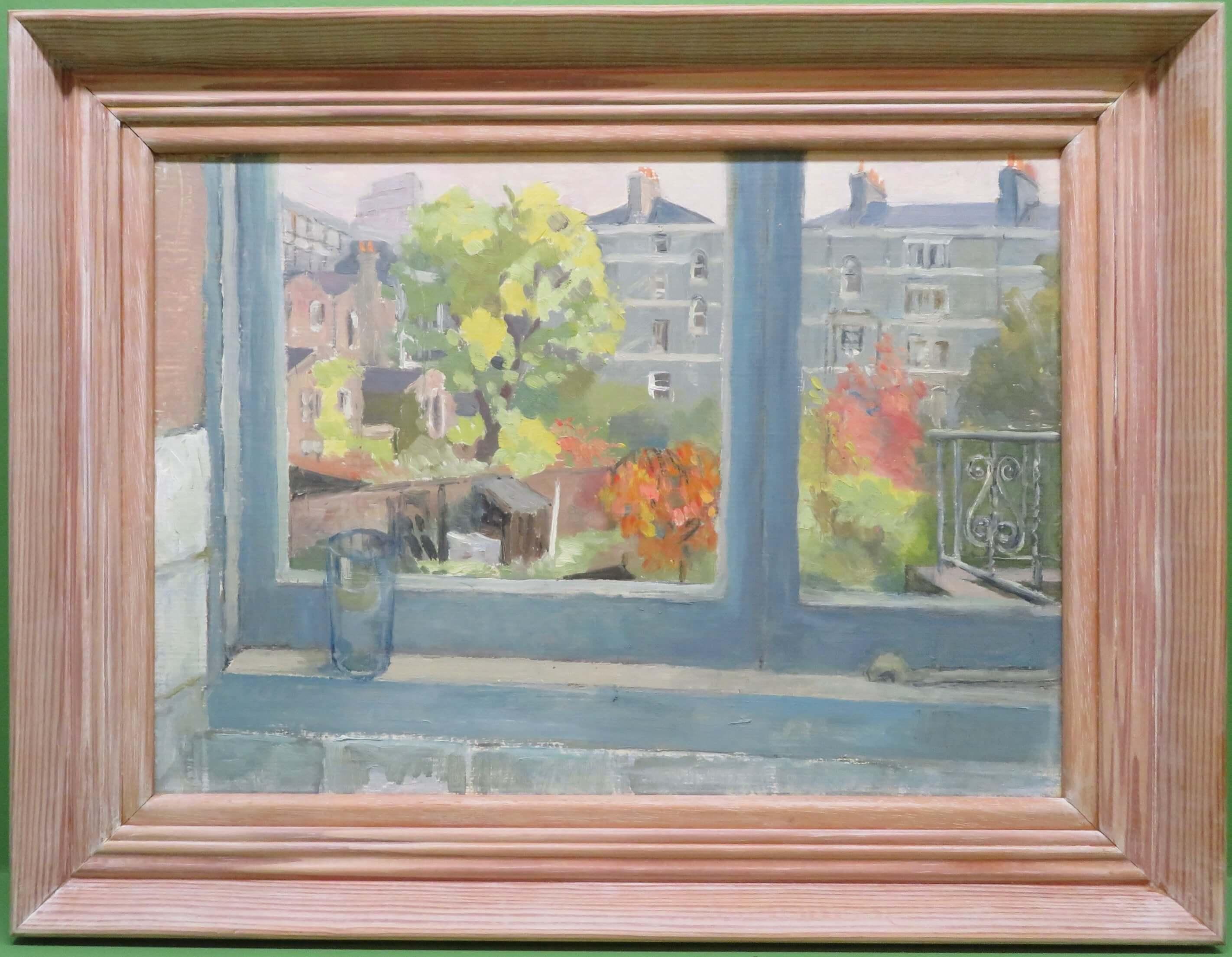 Peinture à l'huile impressionniste originale du milieu/de la fin du 20e siècle VUE DE LONDRES