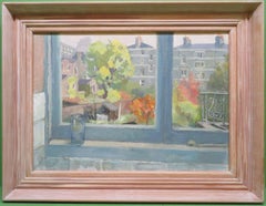MID/LATE 20th Century ORIGINAL impressionist colourful oil painting LONDON VIEW