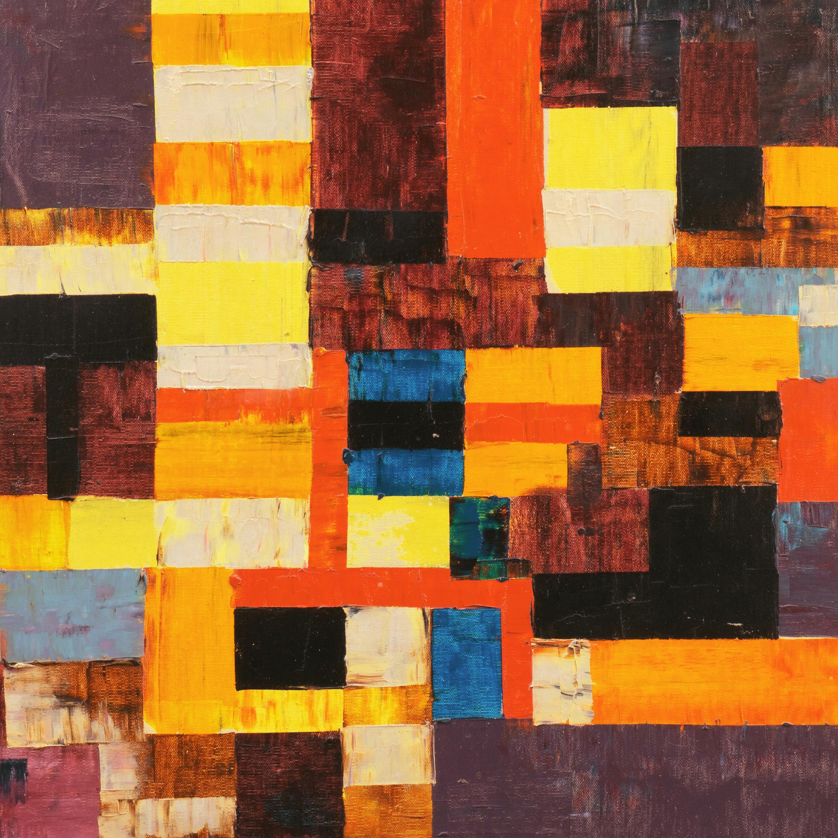 'Geometric Polychrome Abstract' For Sale 3