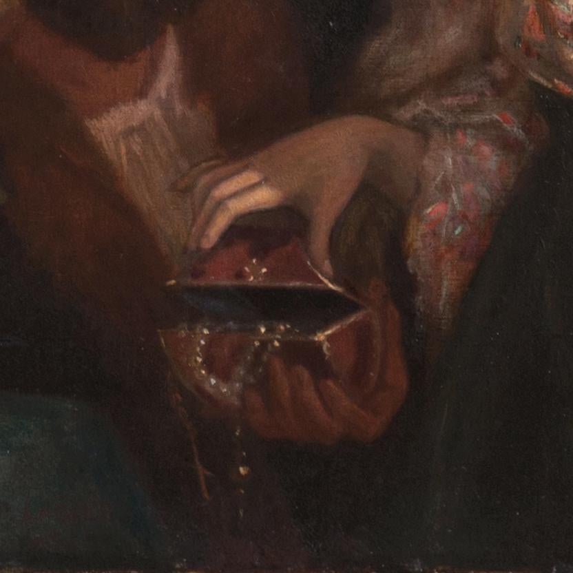 'The Young Courtesan', 19th Century French School, French Romanticism, Large Oil For Sale 1