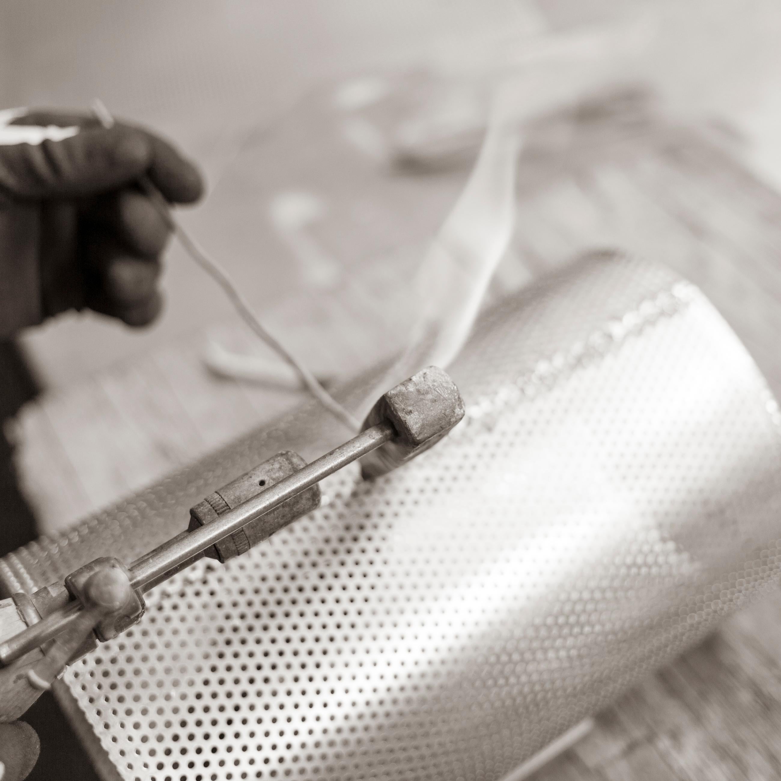 P-Lamp — Black. A Sculptural Perforated Lamp by Solmistudio—Made in Italy For Sale 1