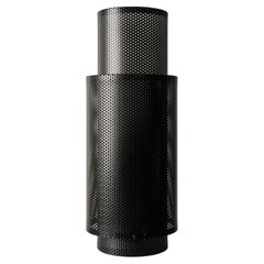 P-Lamp — Black. A Sculptural Perforated Lamp by Solmistudio—Made in Italy