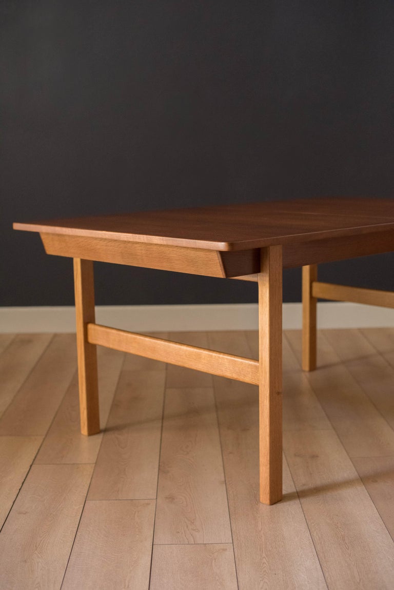 P. Lauritsen & Søn Danish Teak Extension Dining Table by Borge Mogensen For Sale 3