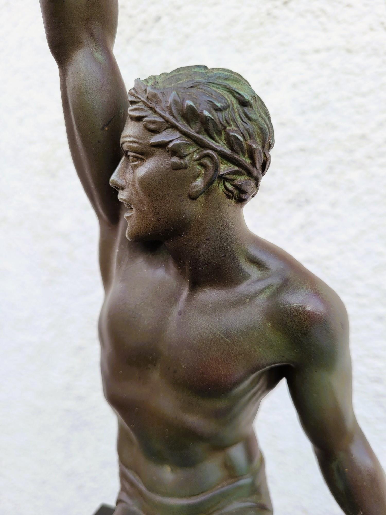 P Le Faguays - Max Le Verrier, Gloria, Scultura Art Verrier, XX secolo in vendita 4
