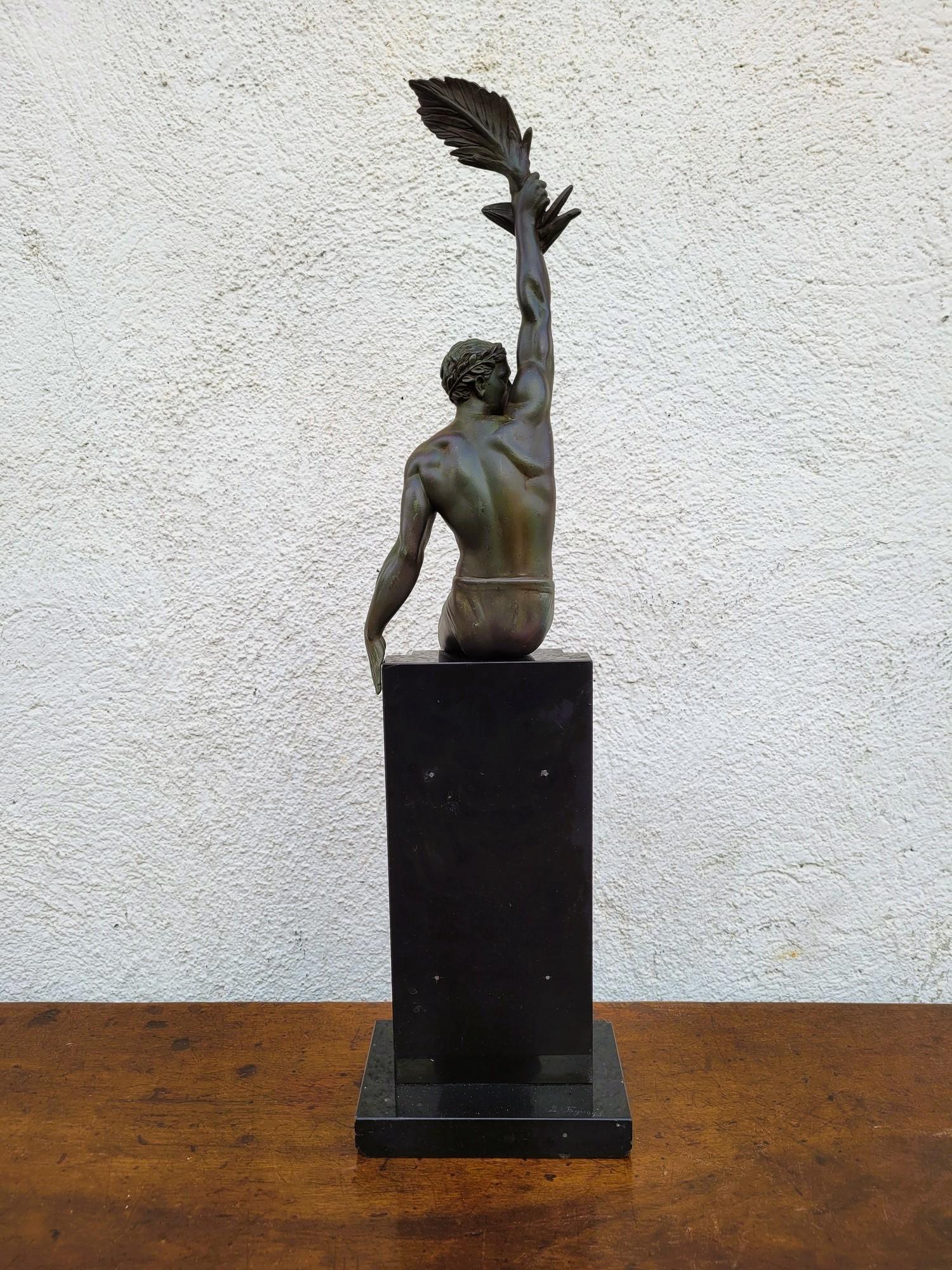 P Le Faguays - Max Le Verrier, Gloria, Scultura Art Verrier, XX secolo in vendita 6