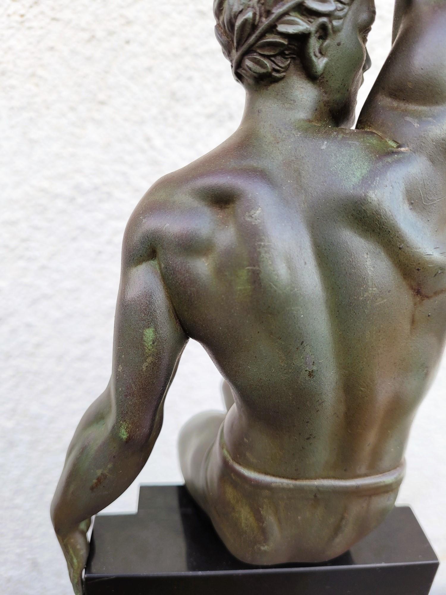 P Le Faguays - Max Le Verrier, Gloria, Scultura Art Verrier, XX secolo in vendita 7