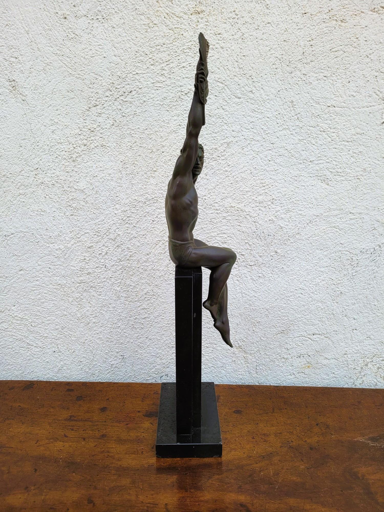 P Le Faguays - Max Le Verrier, Gloria, Scultura Art Verrier, XX secolo in vendita 10