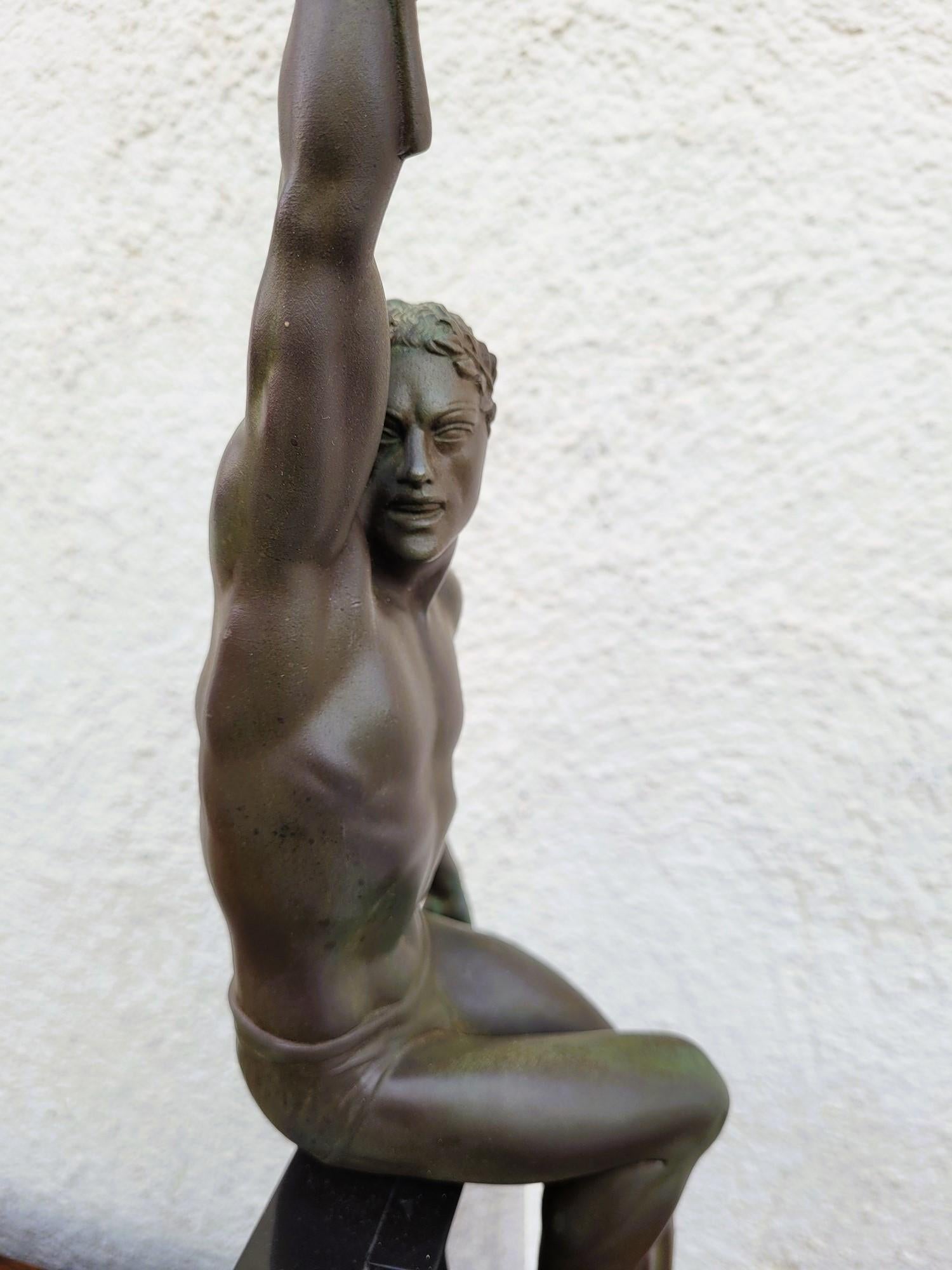 P Le Faguays - Max Le Verrier, Gloria, Scultura Art Verrier, XX secolo in vendita 12