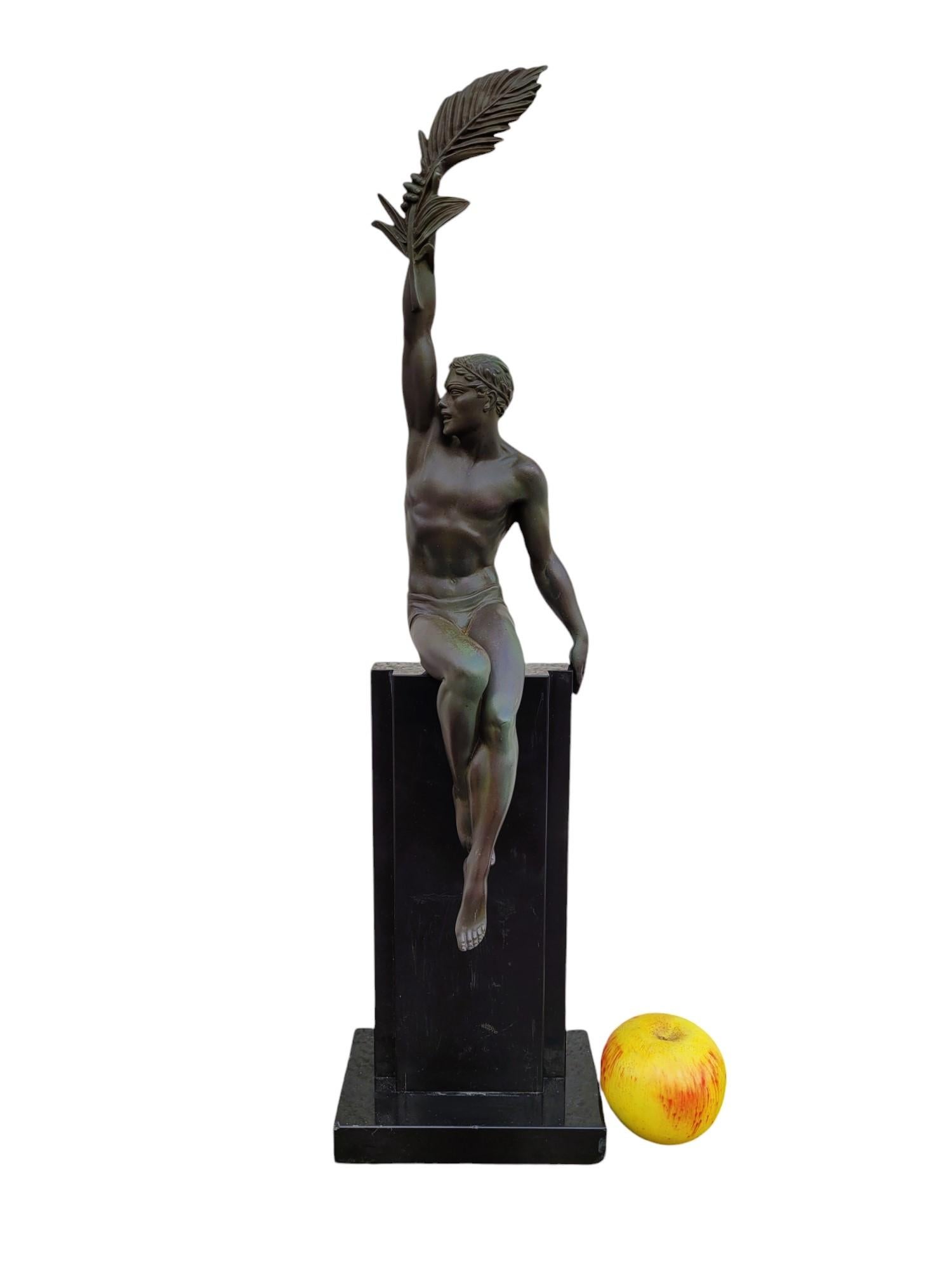 Zinco commerciale P Le Faguays - Max Le Verrier, Gloria, Scultura Art Verrier, XX secolo in vendita