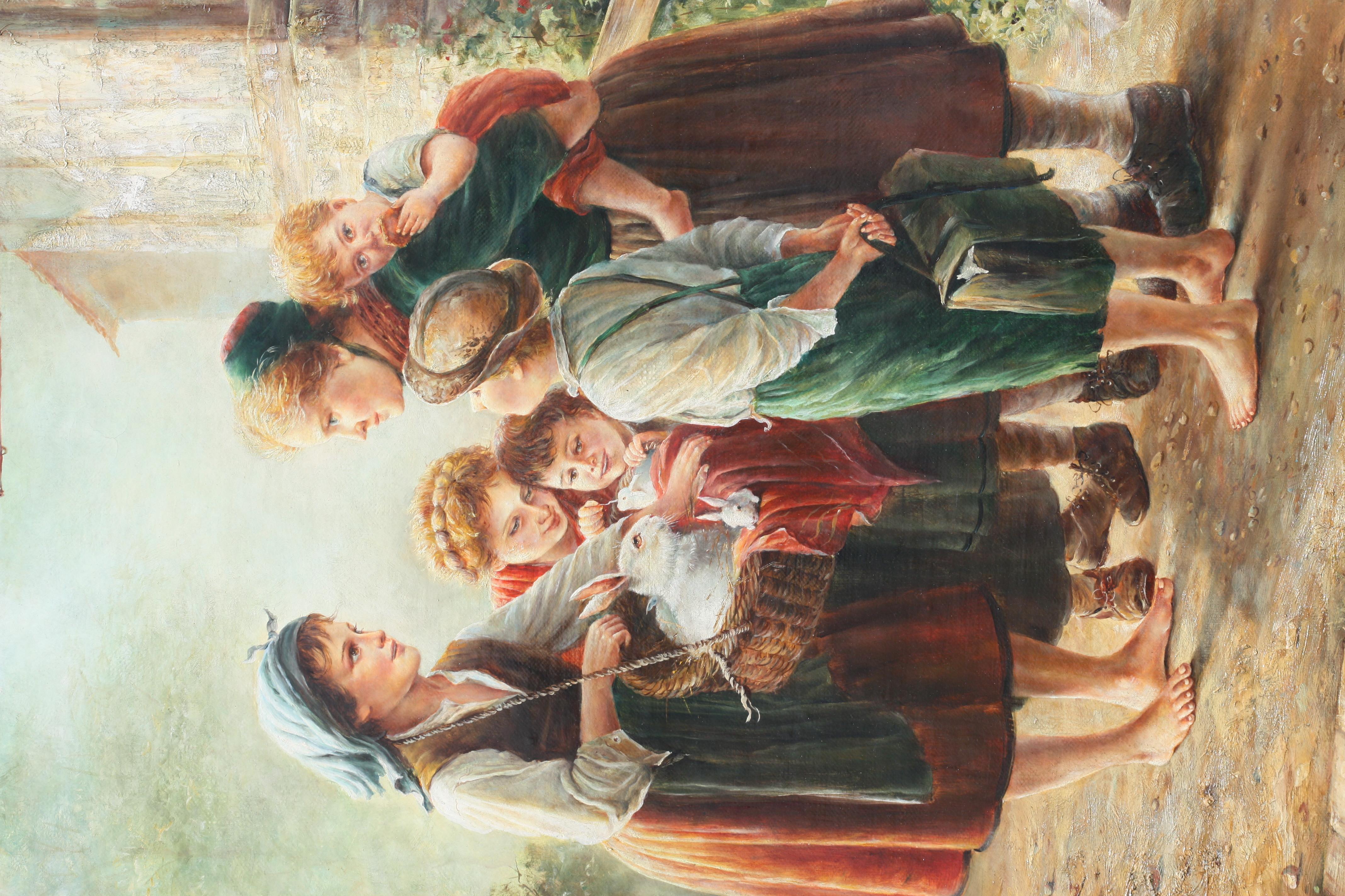 P. Marsh, (europäische Schule), 19. Jahrhundert (Leinwand) im Angebot