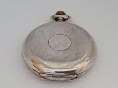 P Moser Pocket Watch Working Case Year 1910 Swiss Made 875 Silver
