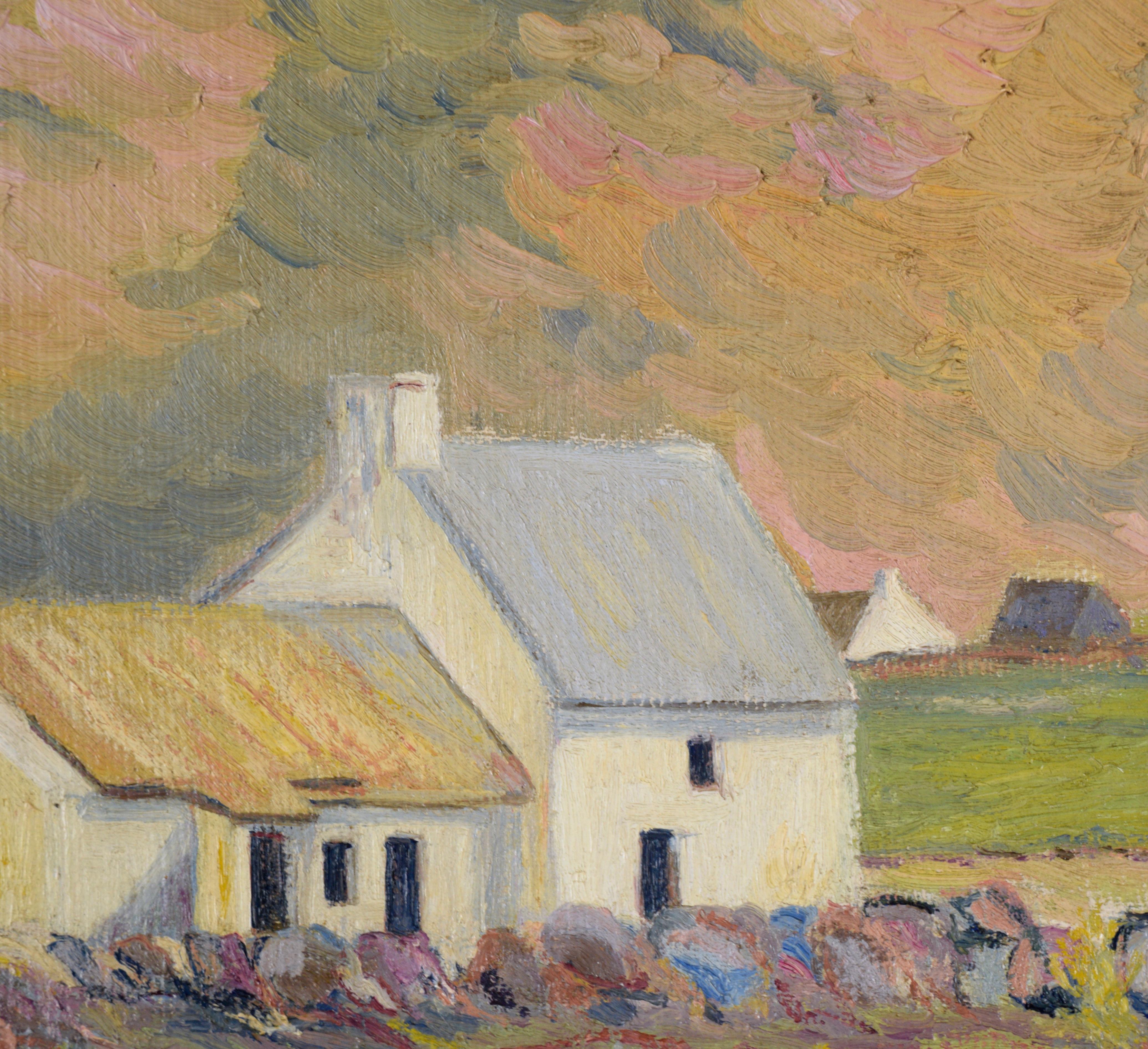 Country Cottage with Chickens - Rural Landscape in Oil on Canvas

Idyllic country landscape with chickens by unknown artist PN Soden. A country cottage is the main subject of this piece, with chickens feeding in the yard. The roofs of a few other