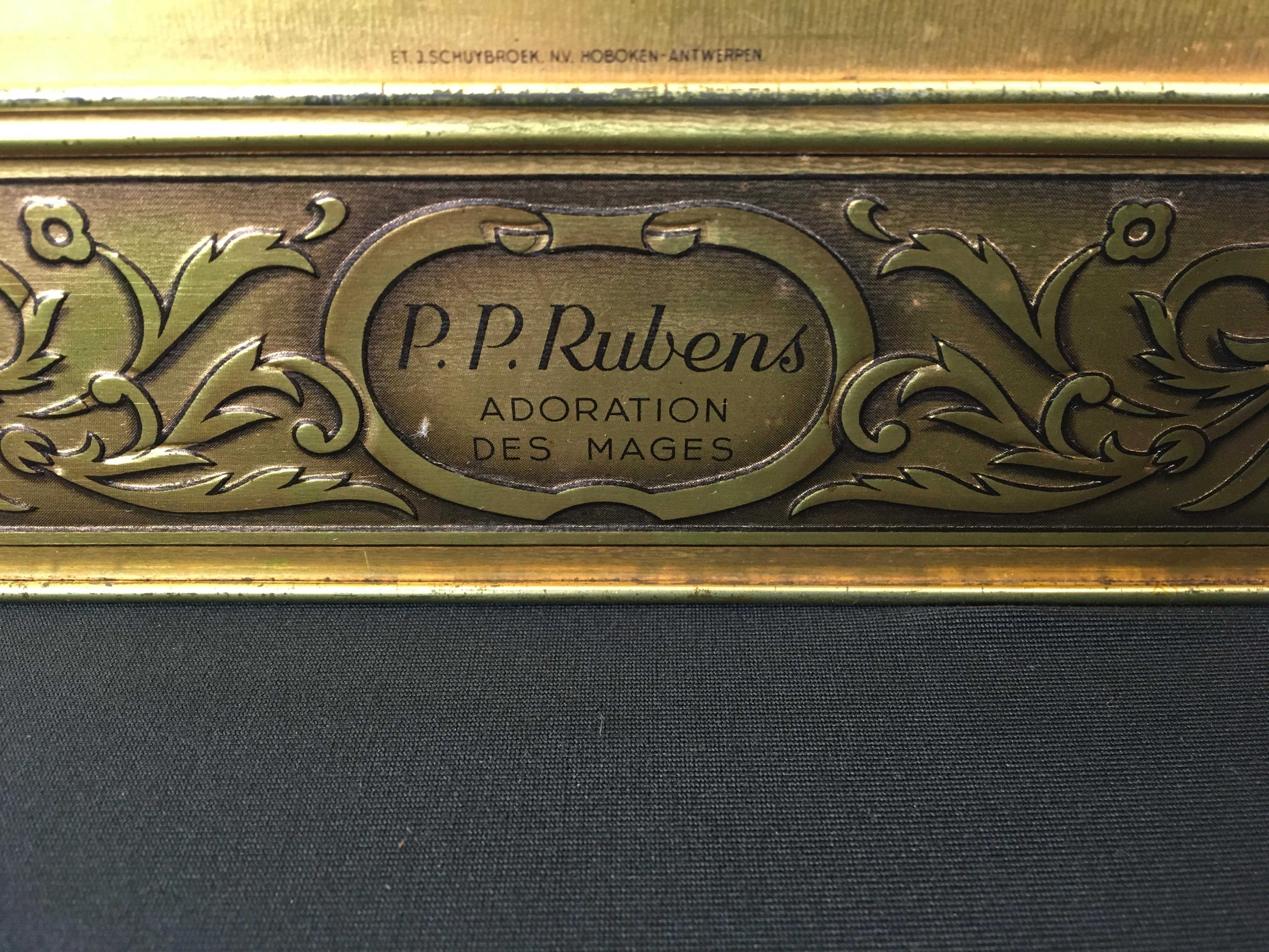 P.¨P. Rubens Adoration of the Magi Tin, De Beukelaer Antwerp For Sale 10