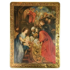Vintage P.¨P. Rubens Adoration of the Magi Tin, De Beukelaer Antwerp