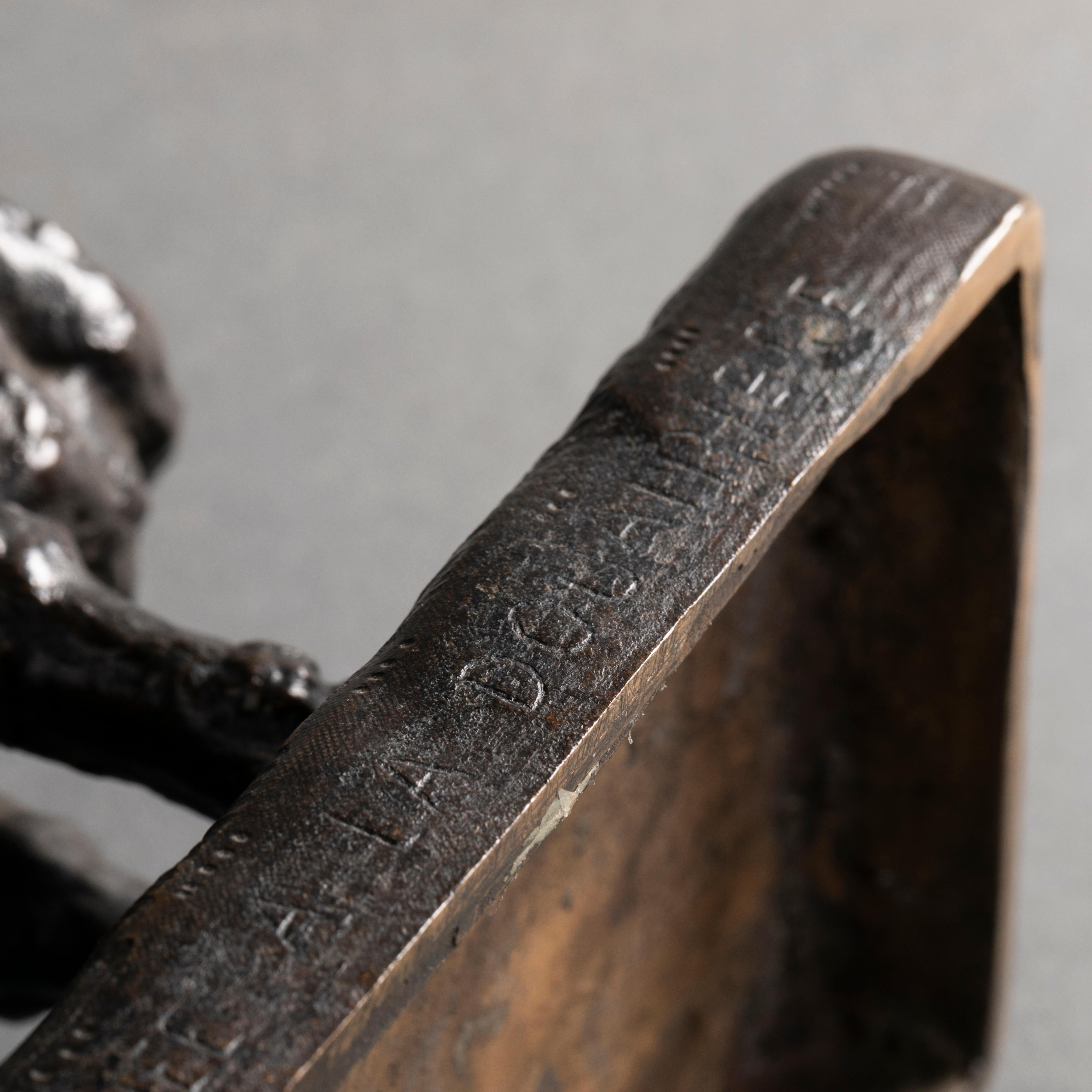 A-R Christophe (Attrib) : Rare brebis en bronze patiné noir, vers 1925   en vente 5