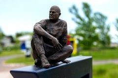 Across the Water - Outdoor, Bronze Contemporary Sculpture