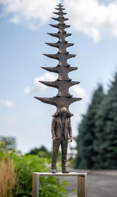 An accumulation of Experiences - figurative, bronze, outdoor sculpture