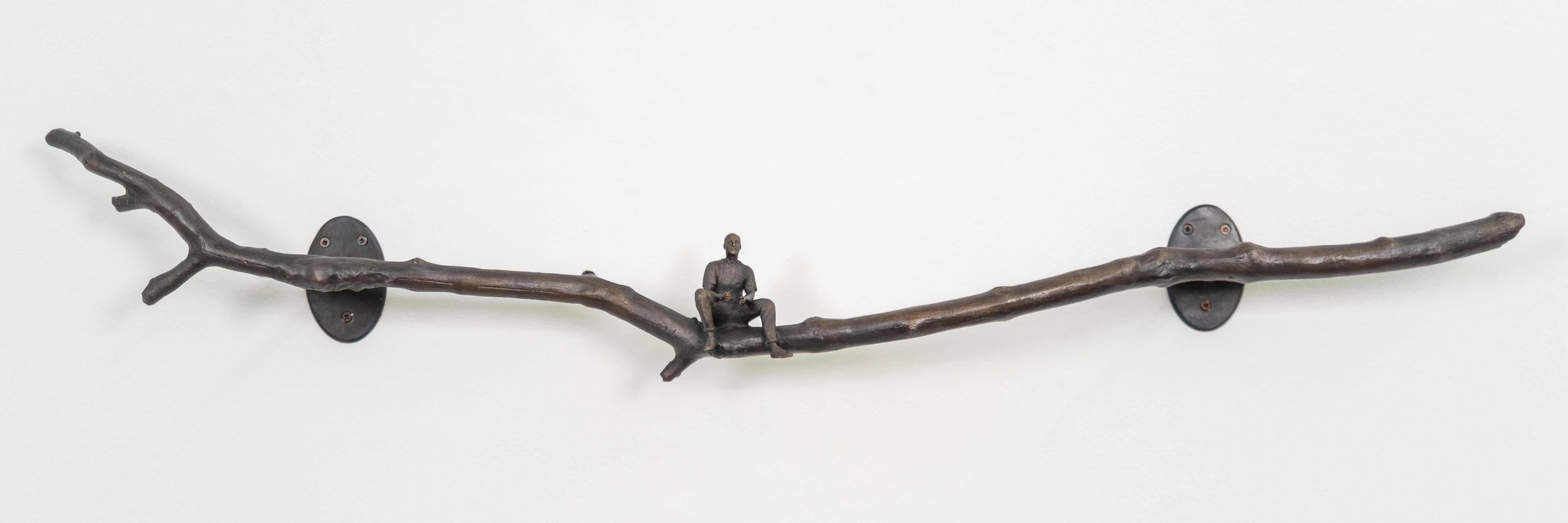 Climber - Bronze Sculpture, Contemporary Figurative Wall Art, 2010+