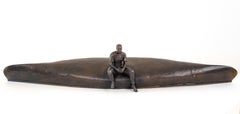 Heart's Content AP/9 - Bronze Sculpture, Canoe, Contemporary, Signed