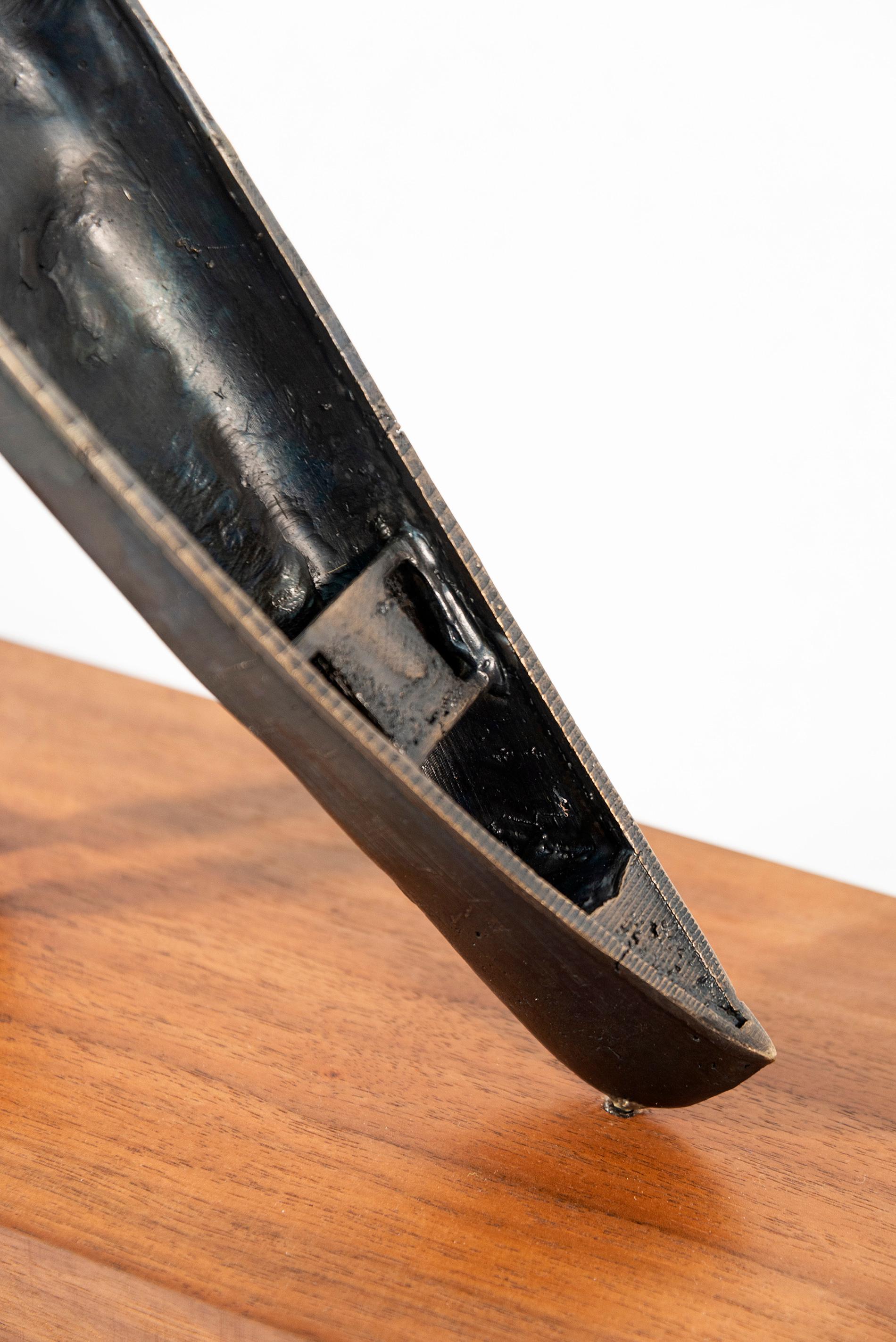 Pause 2/3 - desktop bronze, sculpture For Sale 2