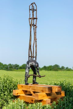 Shelter - surrealist, contemporary, figurative, bronze, outdoor sculpture