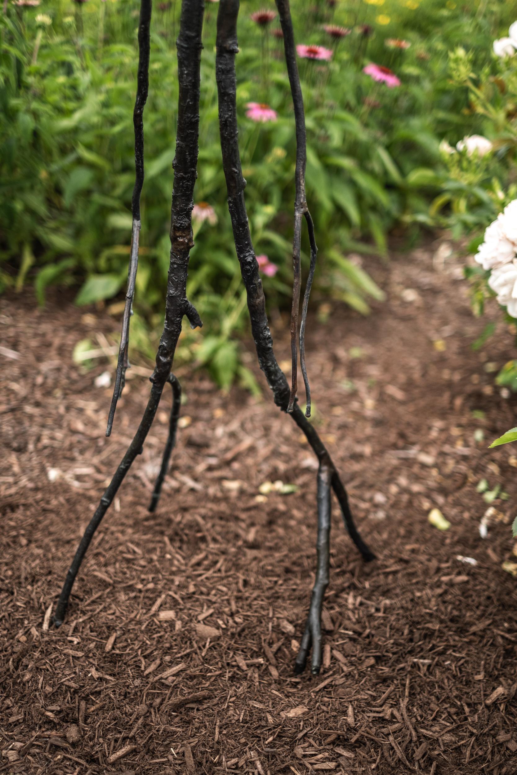 Wanderer - surrealist, contemporary, figurative, bronze, outdoor sculpture 2