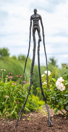 Wanderer - surrealist, contemporary, figurative, bronze, outdoor sculpture