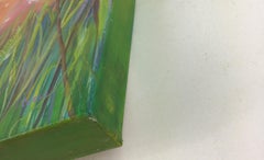 Paesaggio impressionista al dente di leone  Pittura