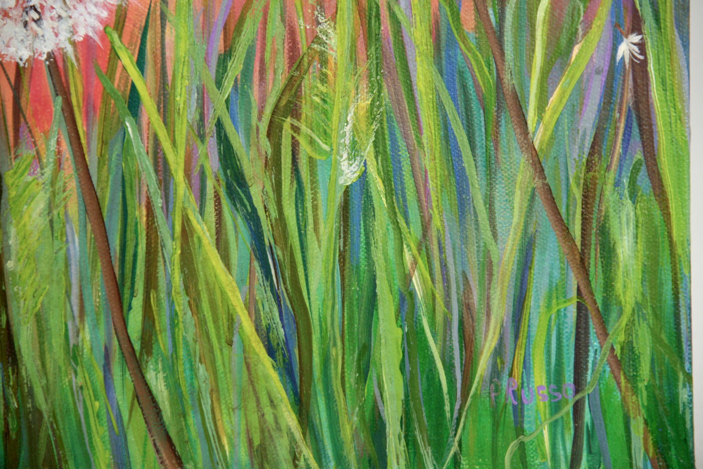  Dandelion Impressionist Landscape  Painting For Sale 3