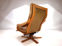 P. Schultz & Co. Denmark leather armchair, 1960